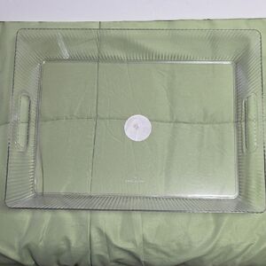Clear Rectangular Large Serving Tray